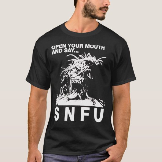 SNFU opent uw mond Essentiële T-Shirt Essential T (Voorkant)