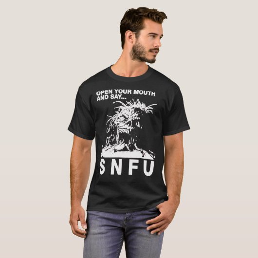 SNFU opent uw mond Essentiële T-Shirt Essential T (Voorkant volledig)