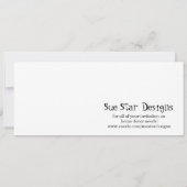 Snicker Doodle Giraffe Baby shower Uitnodiging (Achterkant)