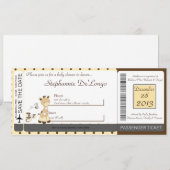 Snicker Doodle Giraffe Baby shower Uitnodiging (Voorkant / Achterkant)