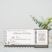 Snicker Doodle Giraffe Baby shower Uitnodiging (Staand voorkant)