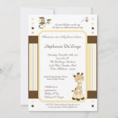 Snicker Doodle Giraffe Baby shower Uitnodiging (Voorkant)