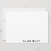 Snicker Doodle Giraffe Geel Verjaardagsuitnodiging Kaart (Achterkant)