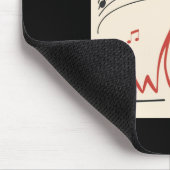 Snicker Muziek Kleurrijke Expressieve Digitale Kun Muismat (Hoek)