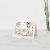 Snickerdoodle Giraffe Baby shower Bedankt #135 (Voorkant)