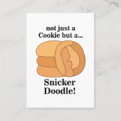 Snickerdoodle Koekje Visitekaartje (Voorkant)