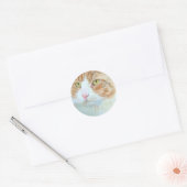 Snickers voor kat-ronde-stickers ronde sticker (Envelop)