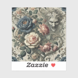 Snide Opmerkingen – Gotische Bloemen Grotesk Kusse Sticker