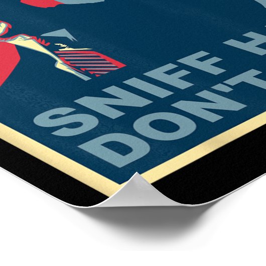 Sniff Hair Don#39; t Care Anti Joe Biden Meme Code Poster (Hoek)