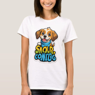 Sniff Happens - Funny Dog Cartoon T-shirt