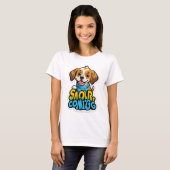 Sniff Happens - Funny Dog Cartoon T-shirt (Voorkant volledig)