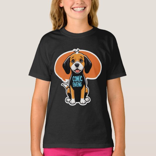 Sniff Happens - Funny Dog Cartoon T-shirt (Voorkant)