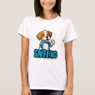 Sniff Happens - Funny Dog Cartoon T-shirt
