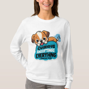 Sniff Happens - Funny Dog Cartoon T-shirt