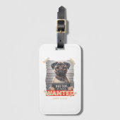 Sniff & Run Pug: Adorable Fugitive on the Loose! Bagagelabel (Voorkant (verticaal))