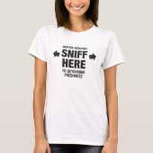 Sniff Test Funny Gag Womens T-Shirt (Voorkant)