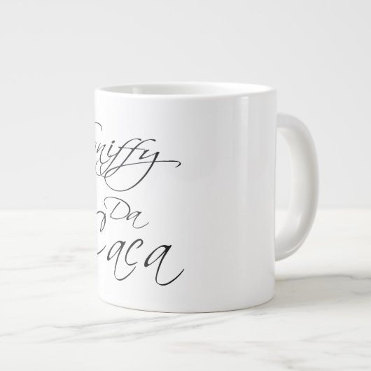 SNIFFY DA CACA GROTE KOFFIEKOP (Voorkant rechts)