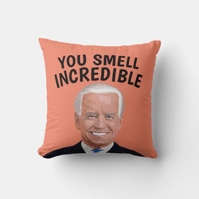 SNIFFY JOE BIDEN FUNNY KUSSENS DEZE CHRISTMAS (Voorkant)