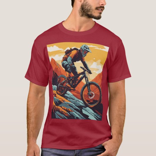 Snij de hellingen. Rock the Design. T-Shirt (Voorkant)