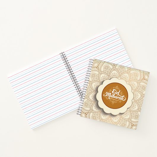 Snij Eid Mubarak Notitieboek (Binnen)