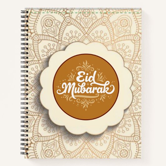 Snij Eid Mubarak Notitieboek (Voorkant)