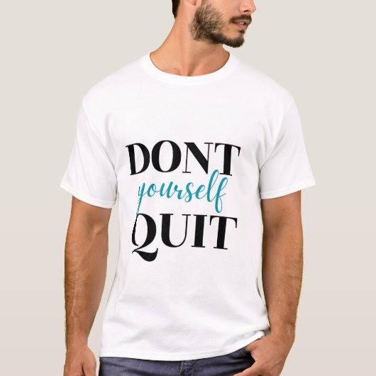 Snij jezelf niet t-shirt  (Voorkant)