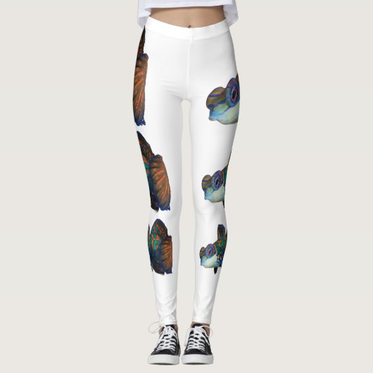 Snij Mandarine vis uitsnijden Leggings (Voorkant)