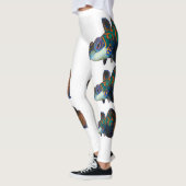 Snij Mandarine vis uitsnijden Leggings (Links)