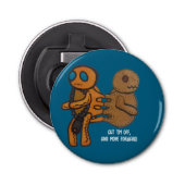 Snij ze af button flesopener (Voorkant)