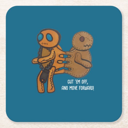 Snij ze af kartonnen onderzetters (Voorkant)