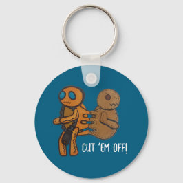 Snij ze af sleutelhanger