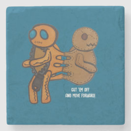 Snij ze af stenen onderzetter