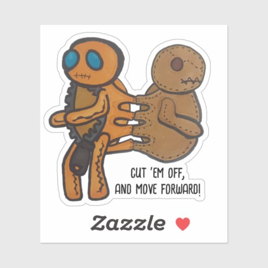 Snij ze af sticker (Vel)