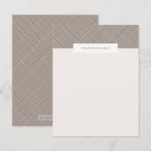 Snijbakkerij - Chocolade Notitiekaartje (Voorkant / Achterkant)