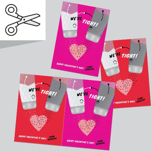 Snijbare zout & peper Valentijnsdag Kaart Set