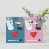 Snijbare zout & peper Valentijnsdag Kaart Set (Staand voorkant)