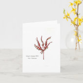 snijblad van japans esdoornblad kaart (Gele Bloem)