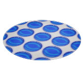 Snijbord - Blauwe stippen Snijplank (Hoek)