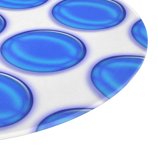 Snijbord - Blauwe stippen Snijplank (Hoek)