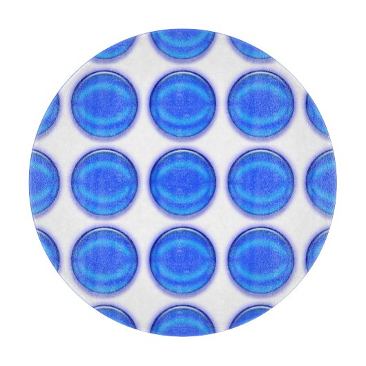 Snijbord - Blauwe stippen Snijplank (Voorkant)