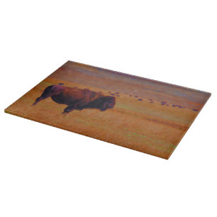 Snijbord Glass Buffalo Wildlife Snijplank