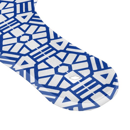 Snijbord - Hexagon en Bars (blauw) Snijplank (Hoek)