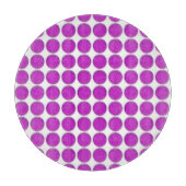 Snijbord - Paarse Stippen Snijplank (Voorkant)