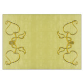 Snijbord - schetsen van gele bladeren snijplank (Voorkant)