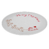 Snijbord - Sinterman en zijn slee Snijplank (Hoek)