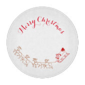 Snijbord - Sinterman en zijn slee Snijplank (Voorkant)