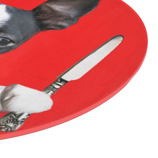 Snijbord van Boston Terrier Mirabelle Snijplank (Hoek)