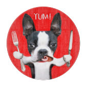 Snijbord van Boston Terrier Mirabelle Snijplank (Voorkant)
