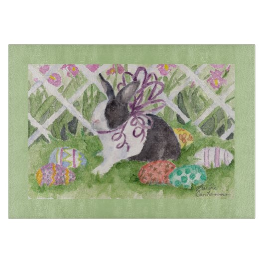 Snijbord voor raaskonijn en eieren snijplank (Voorkant)