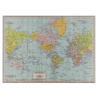  snijbord voor Wereldkaart Snijplank